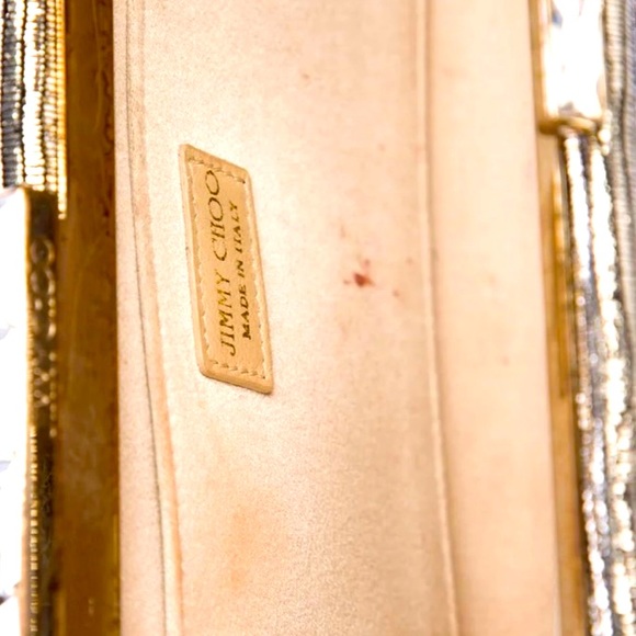 Jimmy Choo metallic embossed long clutch - Picture 5 of 5